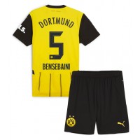 Borussia Dortmund Ramy Bensebaini #5 Hjemmebanesæt Børn 2024-25 Kortærmet (+ Korte bukser)